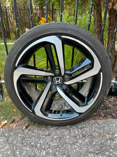 OEM rims and summer tires for 2021 Honda accord. In good condition. $1000
