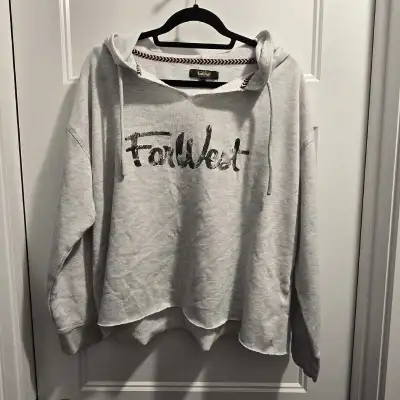 FarWest Grey Hoodie: Size XL, View more