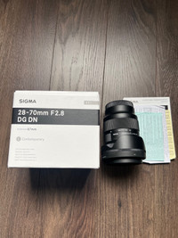 Sigma 28-70mm F2.8 DG DN E-mount Sony