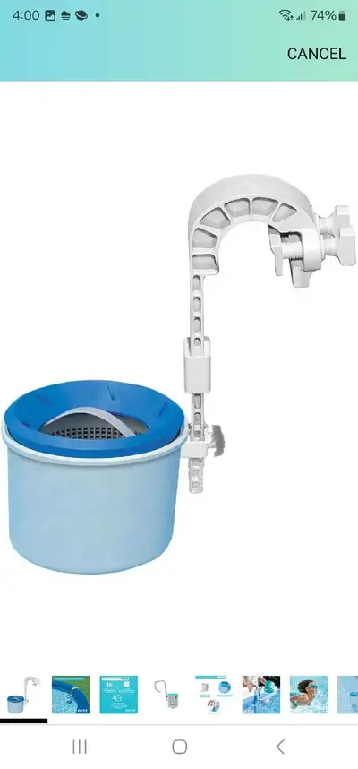 Keep your pool sparkling clean with this Intex automatic surface skimmer! This skimmer efficiently r...