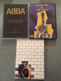 Music DVDs EUC ABBA Dire Straits Pink Floyd The Wall