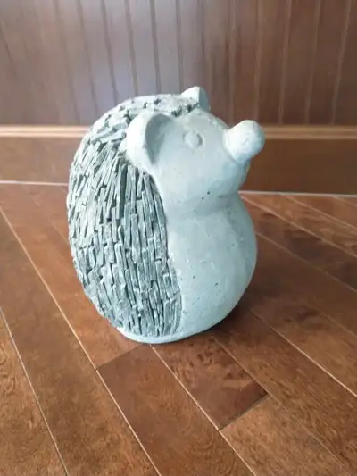 Cute hedgehog figurine. Concrete and Stone. Brand New., View more