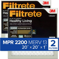 3M Filtrete MPR 2200 air filters (20"x20"x1") - NEW
