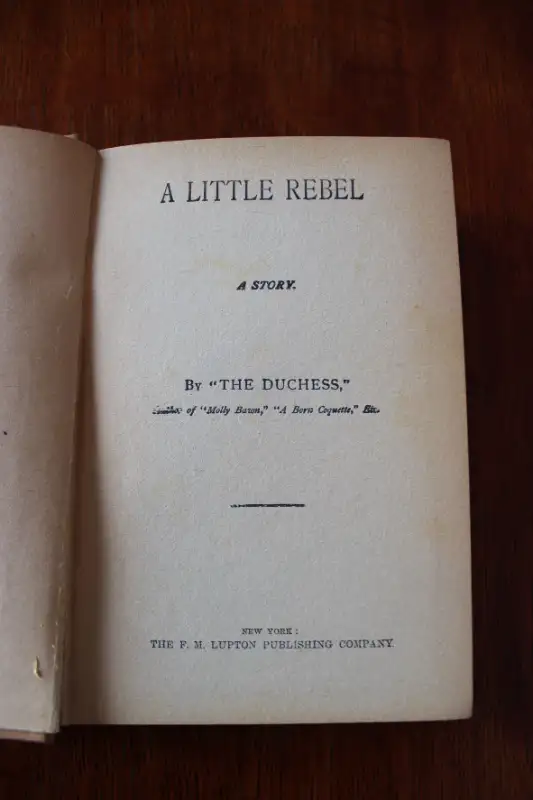 A Little Rebel. A Story - By "The Duchess" in Fiction in London - Image 6