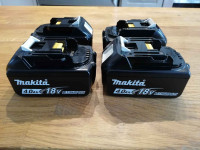 Batterie 4ah Makita 18v (65$ chacune) -NEUF-