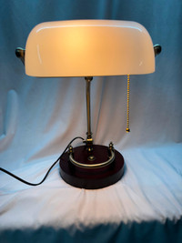 Traditional White Bankers Lamp