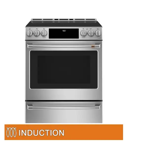 GE-Café 30"GAS stove-STAIN/STEEL-Slide In-brand new-$2499-NO TAX in Stoves, Ovens & Ranges in City of Toronto - Image 3