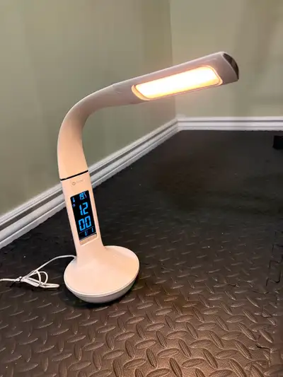 Ottlite table lamp with wireless charger, View more