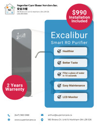 Upgrade Your Water Quality with the Excalibur Smart RO Purifier!