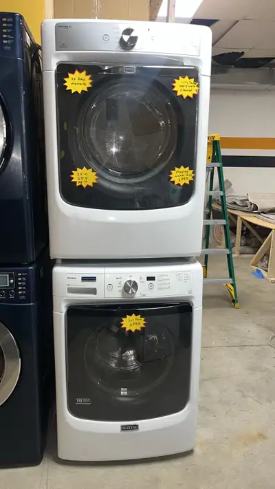   Maytag 27” Stackable Washer & Dryer Set Fully Tested  , View more