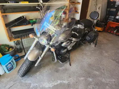 Has new rear tire and brake, mustang seats, quick release windshield, stereo system