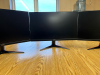 Acer Gaming monitor triple screen setup