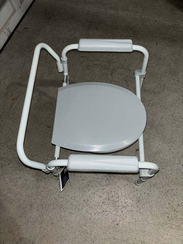 Bathroom toilet chair (Folding Steel Commode) in Chairs & Recliners in Hamilton - Image 2