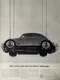 1960 Volkswagen Beetle Original Ad