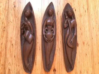 Ceramic Wall Art Decoration Set - Excellent Condition, View more