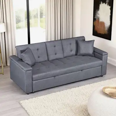 New Cozy Sectional Sleeper Sofa With USB Charging Port Clearance, View more