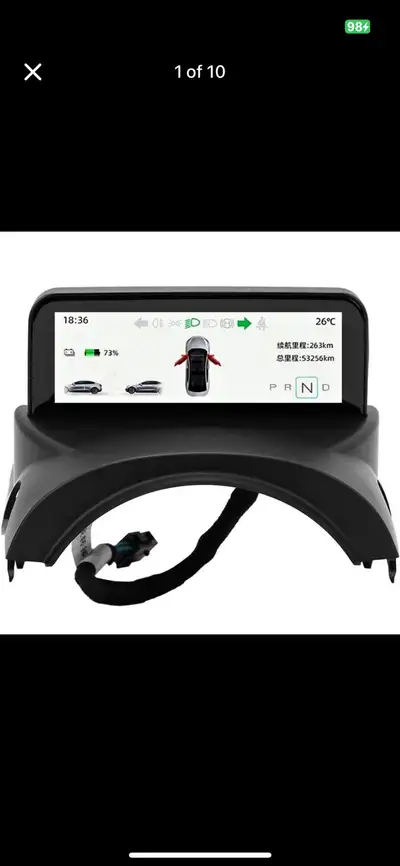 Aramox 4.6in Car HUD LCD Speedometer Digital Dashboard Display C, View more