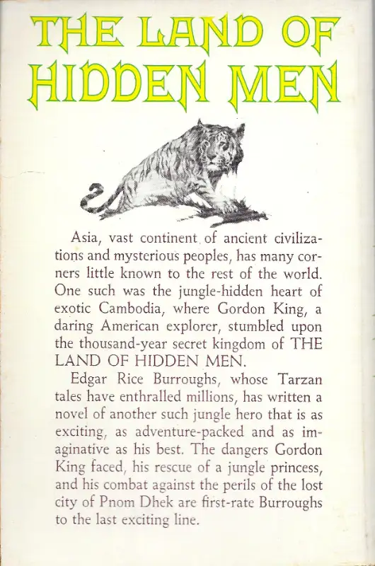 Edgar Rice Burroughs: THE LAND OF HIDDEN MEN Ace #47011  VG+ in Fiction in Ottawa - Image 3