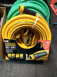 STANLEY 60' Professional Grade Hose, with 8 Pattern Nozzle
