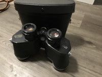Binoculars with case
