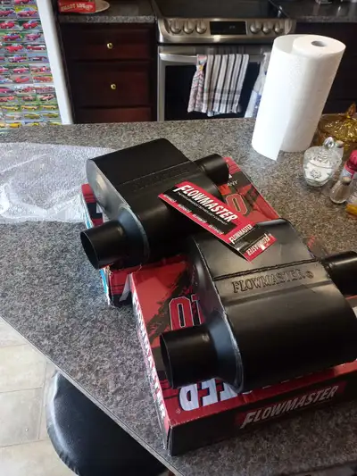 Brand new in the box"s 2 flowmaster super 10 2 1/2 mufflers part number 842516. Brand new $180 for t...