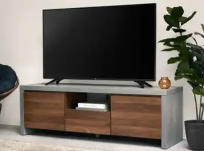 Structube LIAM industrial chic media unit, View more
