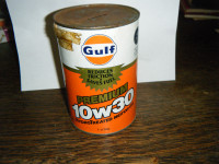 Gulf 10W30 Oil Can Coin Bank