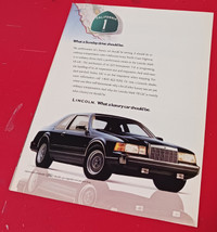 RETRO 1989 LINCOLN MARK VII SLC ORIGINAL PRINT CAR AD - ANNONCE