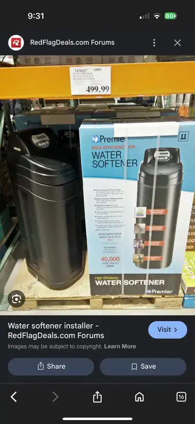 brand new water softener (from Costco), View more