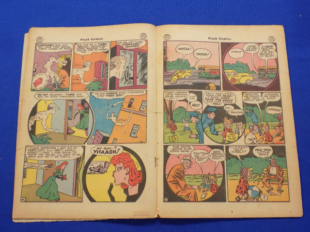 FLASH COMICS #80 (1947) 76 years old DC Comics VG rare ! comic b in Comics & Graphic Novels in Saskatoon - Image 2