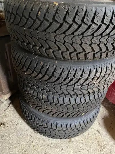 Set of 4 winter tires they were only used for about 3/4 of a winter and the car quit now have differ...