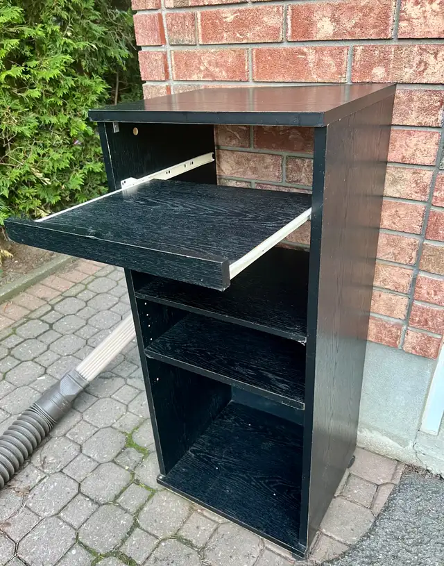 4 Shelves Media Storage Cabinet Tower Stable Organizer Stand in Bookcases & Shelving Units in Gatineau - Image 4