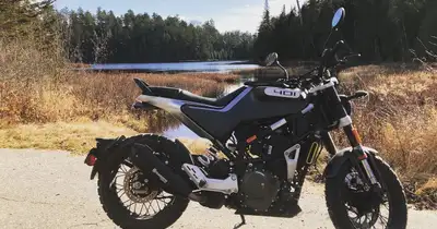 Stock bike. Not even 3300km. Like new. Not certified, but should need nothing. Currently on the road...