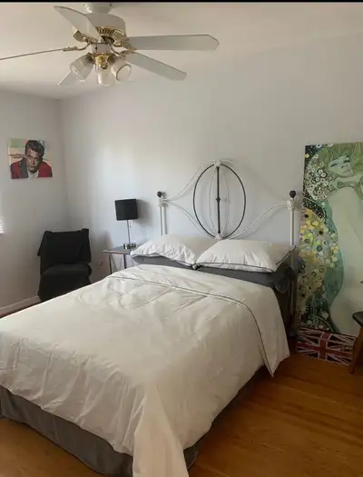 iron medal headboard and frame , View more