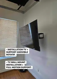 Télé au mur 