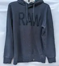 G STAR RAW Black Pullover Hoodie Medium