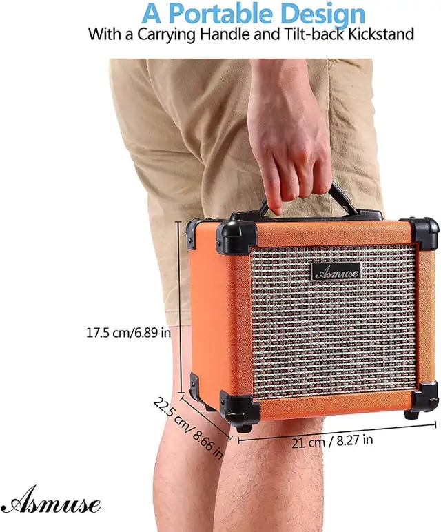 New Asmuse 10W Portable Electric Guitar Amplifier Speaker Combo in Amps & Pedals in Markham / York Region - Image 8