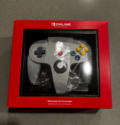 Nintendo 64 Switch Controller Unopened in perfect condition.