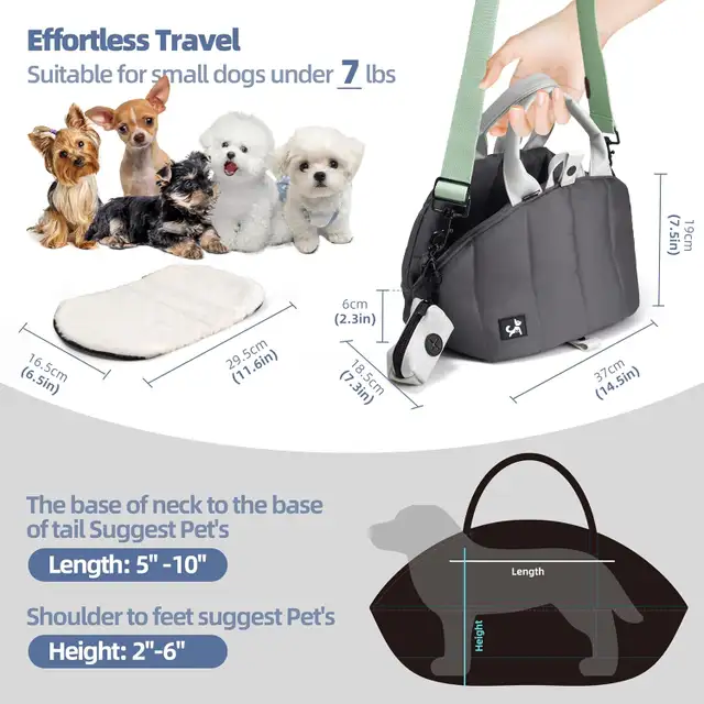 NEUF: Handbag for small dogs63234629122561124