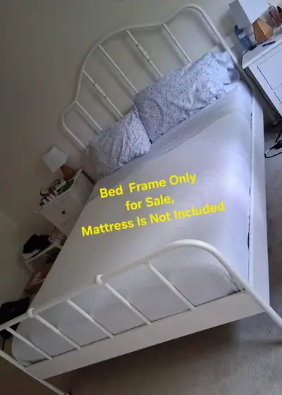 Steel Queen Bed Frame + Wooden Bed Base Slats, View more
