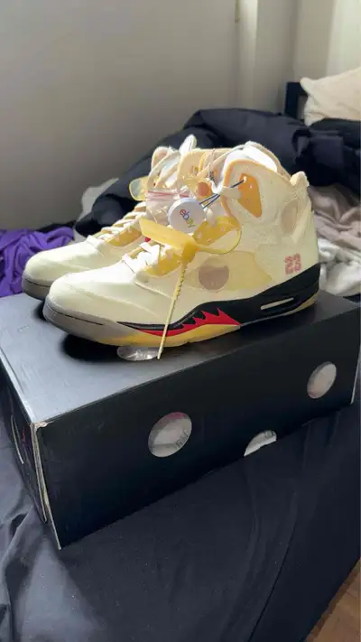 Jordan 5 Off White Sail, View more
