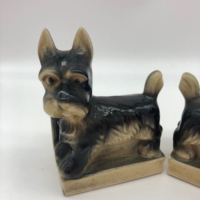 Vintage Scottish Terrier Dog Ceramic Bookends in Arts & Collectibles in City of Toronto - Image 4