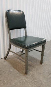 Curtis steel frame and vinyl mcm industrial tanker chair c1950s