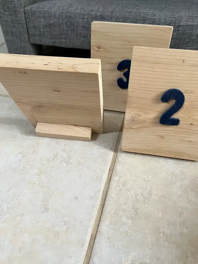 Table Number Blocks - Wedding in Toys & Games in Ottawa - Image 3