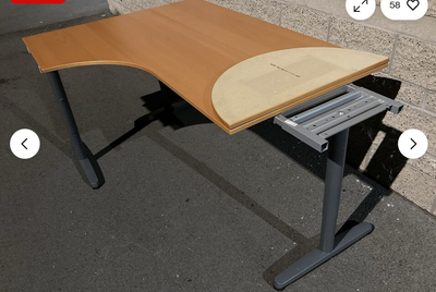 FS: IKEA GALANT corner desk, and office chairs, View more