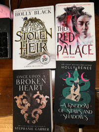 Assorted books: "Once Upon A broken heart" " The Red Palace" ---