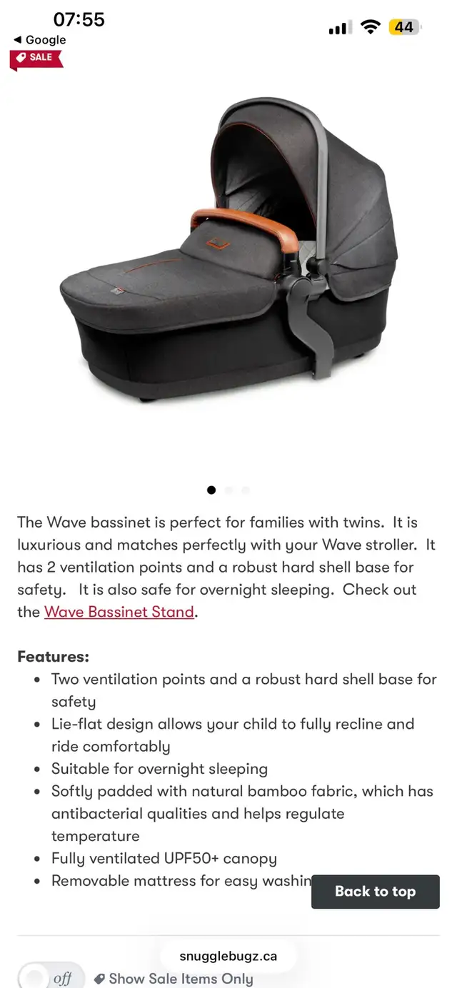 sliver cross Bassinet carrier in Strollers, Carriers & Car Seats in City of Montréal - Image 9