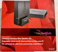 Rocketfish Universal Wireless Rear Speaker Kit - Black