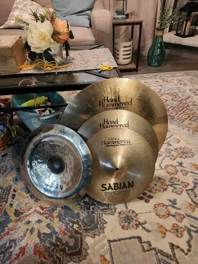 Sabian HH cymbal set for drums., View more