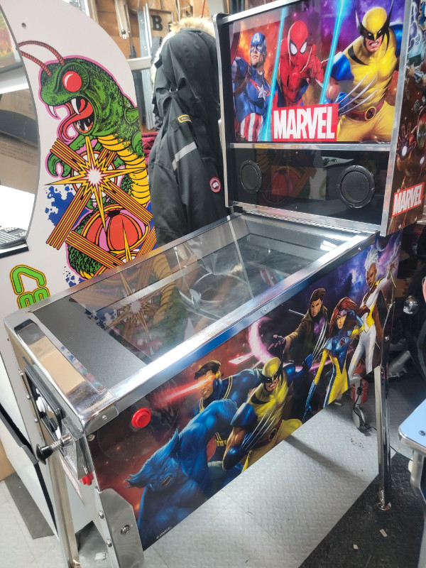 Arcade1up marvel pinball upgraded 50 tables Older Generation City